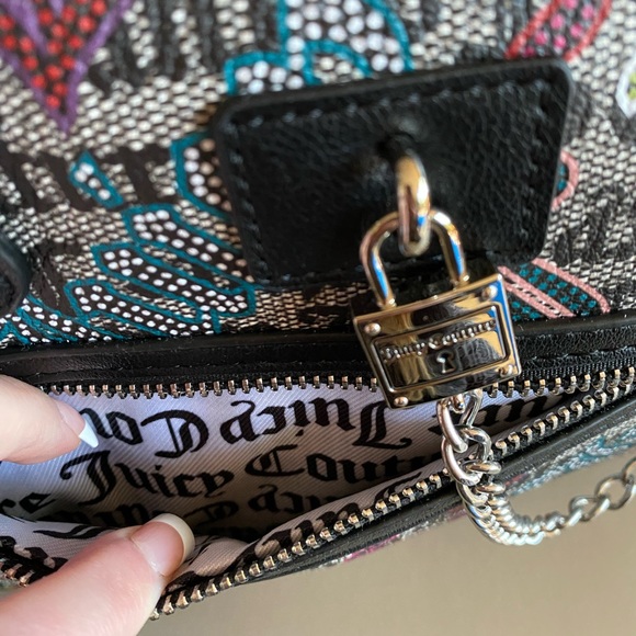 Juicy Couture Lock N Chain Satchel Handbag - Picture 3 of 11